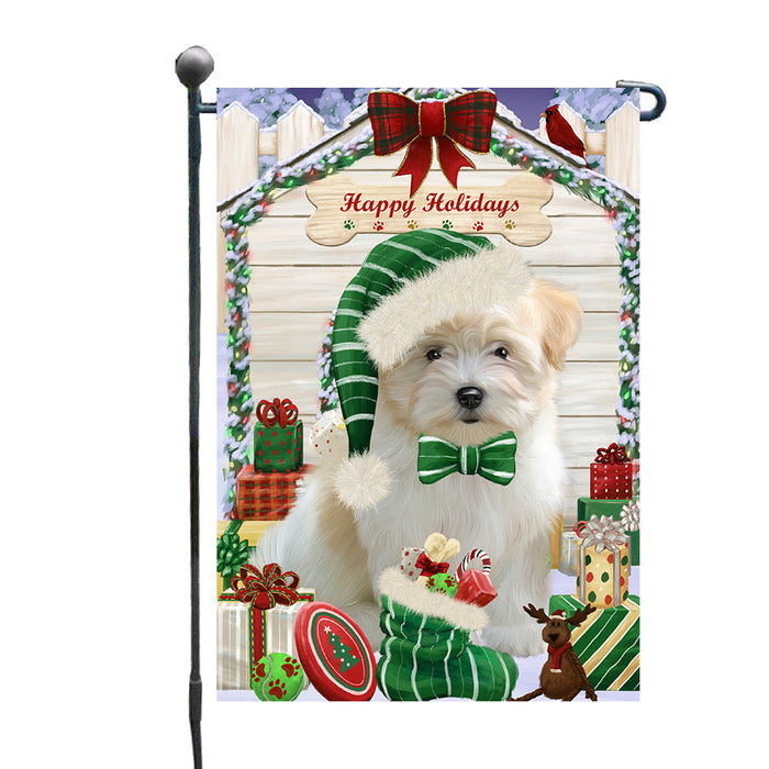Christmas House with Presents Coton De Tulear Dog Garden Flags Outdoor Decor for Homes and Gardens Double Sided Garden Yard Spring Decorative Vertical Home Flags Garden Porch Lawn Flag for Decorations GFLG68061