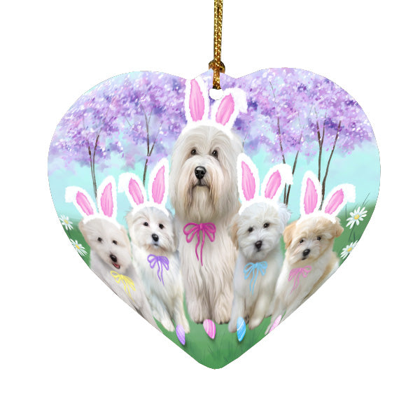 Easter Holiday Coton De Tulear Dogs Heart Christmas Ornament HPORA59325