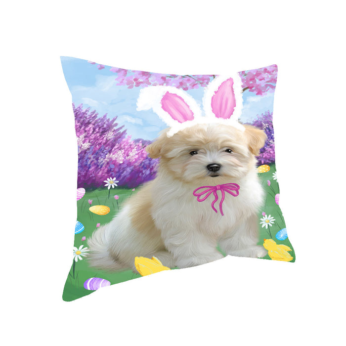 Easter holiday Coton De Tulear Dog Pillow with Top Quality High-Resolution Images - Ultra Soft Pet Pillows for Sleeping - Reversible & Comfort - Ideal Gift for Dog Lover - Cushion for Sofa Couch Bed - 100% Polyester, PILA93334