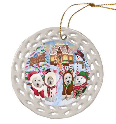 Christmas Gingerbread Cookie Shop Coton De Tulear Dogs Doily Ornament DPOR58595