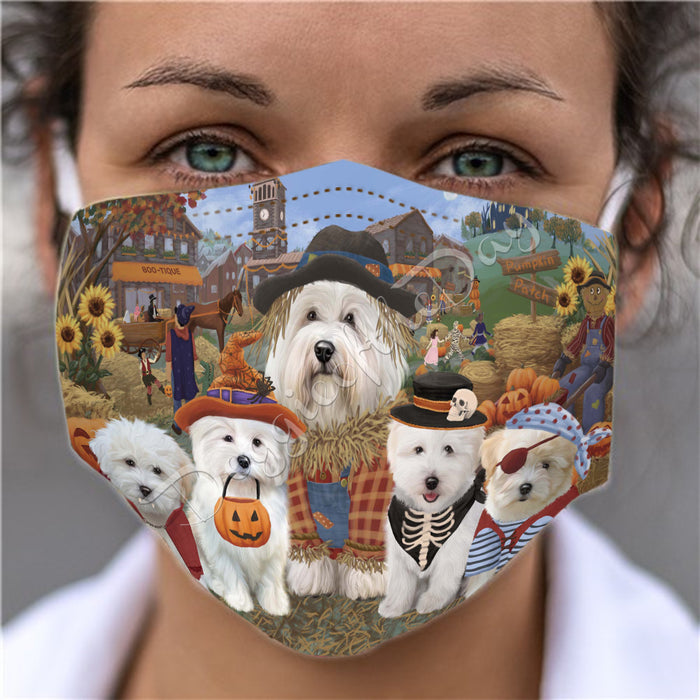Halloween 'Round Town Coton De Tulear Dogs Face Mask FM49949