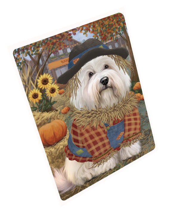 Halloween 'Round Town Coton De Tulear Dog Cutting Board - For Kitchen - Scratch & Stain Resistant - Designed To Stay In Place - Easy To Clean By Hand - Perfect for Chopping Meats, Vegetables