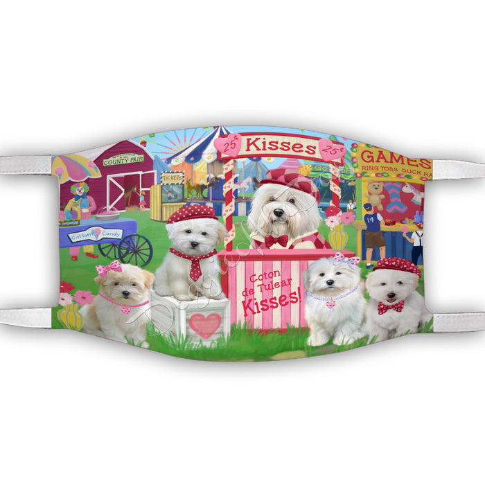 Carnival Kissing Booth Coton De Tulear Dogs Face Mask FM48040