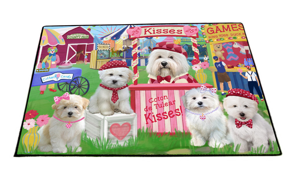 Carnival Kissing Booth Coton De Tulear Dogs Floormat FLMS55594