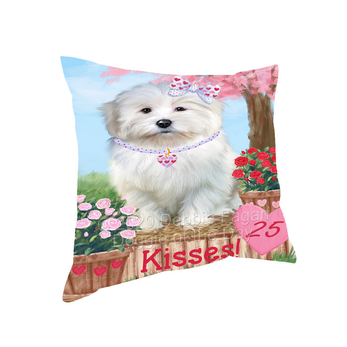 Rosie 25 Cent Kisses Coton De Tulear Dog Pillow with Top Quality High-Resolution Images - Ultra Soft Pet Pillows for Sleeping - Reversible & Comfort - Ideal Gift for Dog Lover - Cushion for Sofa Couch Bed - 100% Polyester, PILA92224
