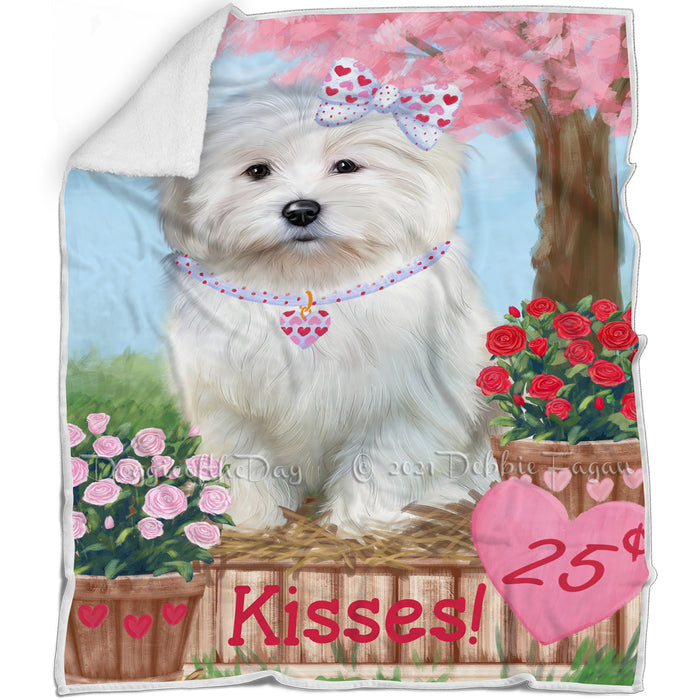 Rosie 25 Cent Kisse Coton De Tulear Dog Blanket BLNKT142373