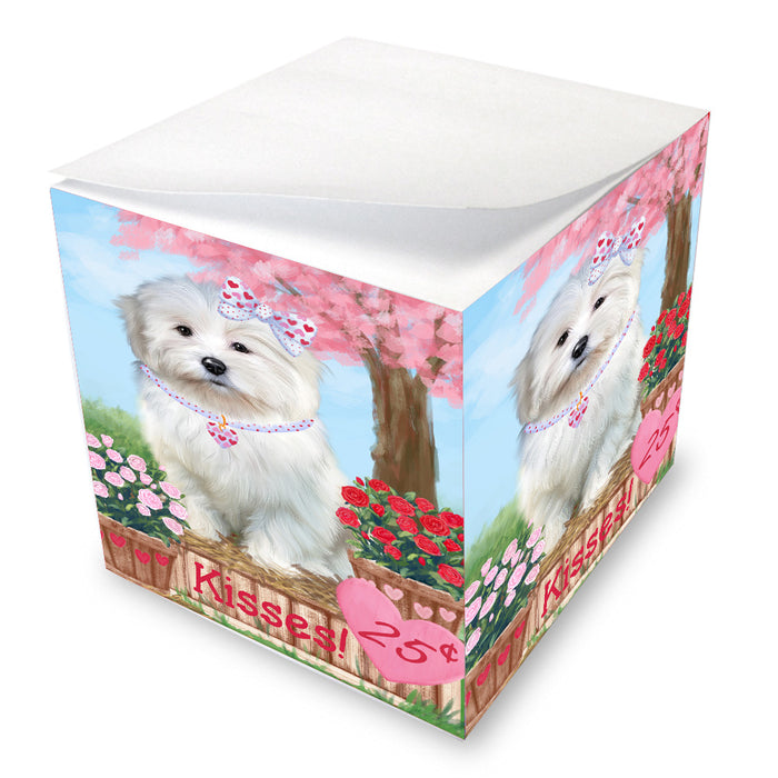 Rosie 25 Cent Kisses Coton De Tulear Dog Note Cube NOC-DOTD-A57304