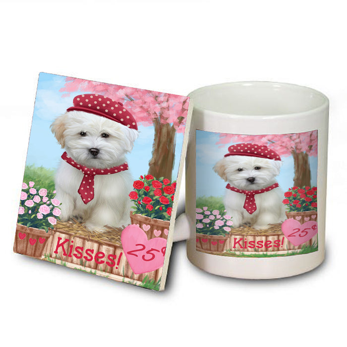 Rosie 25 Cent Kisses Coton De Tulear Dog Coasters Set of 4 CSTA58264