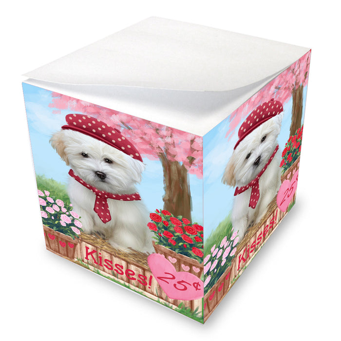 Rosie 25 Cent Kisses Coton De Tulear Dog Note Cube NOC-DOTD-A57305