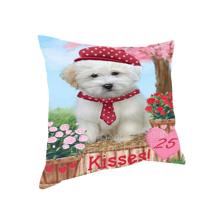 Rosie 25 Cent Kisses Coton De Tulear Dog Pillow with Top Quality High-Resolution Images - Ultra Soft Pet Pillows for Sleeping - Reversible & Comfort - Ideal Gift for Dog Lover - Cushion for Sofa Couch Bed - 100% Polyester, PILA92227