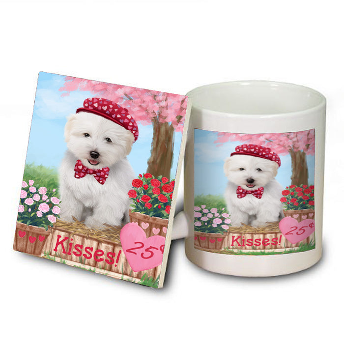 Rosie 25 Cent Kisses Coton De Tulear Dog Coasters Set of 4 CSTA58265