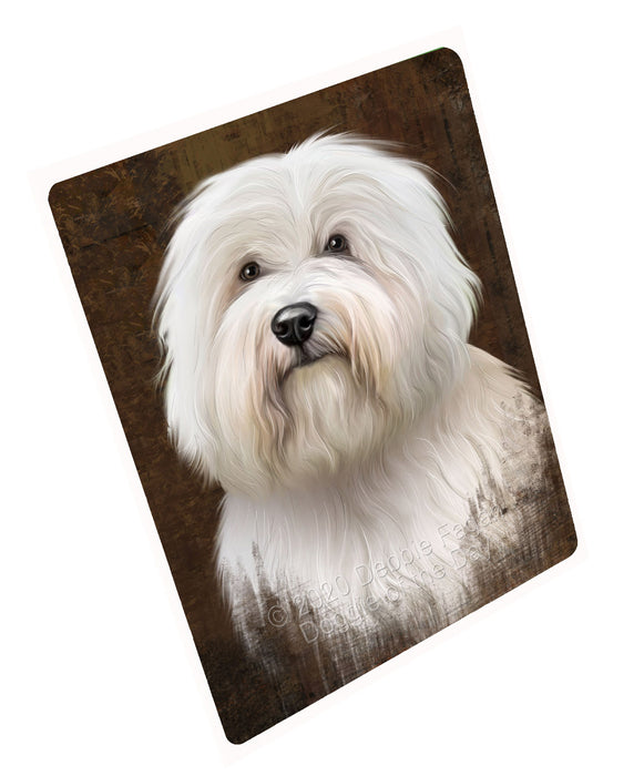 Rustic Coton De Tulear Dog Cutting Board - For Kitchen - Scratch & Stain Resistant - Designed To Stay In Place - Easy To Clean By Hand - Perfect for Chopping Meats, Vegetables, CA82684