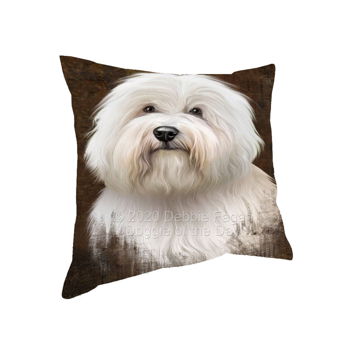 Rustic Coton De Tulear Dog Pillow with Top Quality High-Resolution Images - Ultra Soft Pet Pillows for Sleeping - Reversible & Comfort - Ideal Gift for Dog Lover - Cushion for Sofa Couch Bed - 100% Polyester, PILA91921