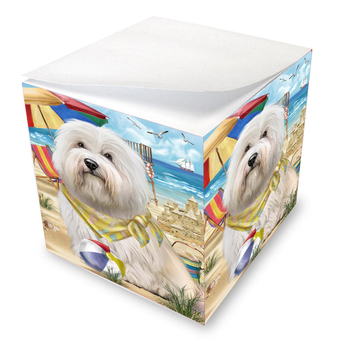 Pet Friendly Beach Coton de tulear Dog Note Cube NOC-DOTD-A57175
