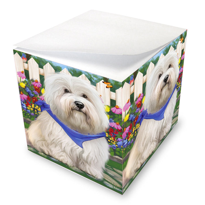 Spring Floral Coton De Tulear Dog Note Cube NOC-DOTD-A57573