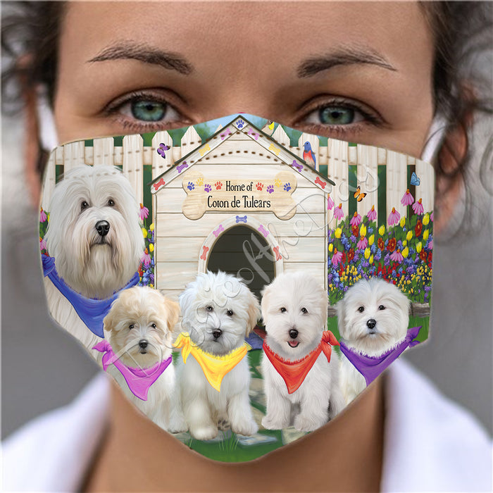 Spring Dog House Coton De Tulear Dogs Face Mask FM48793