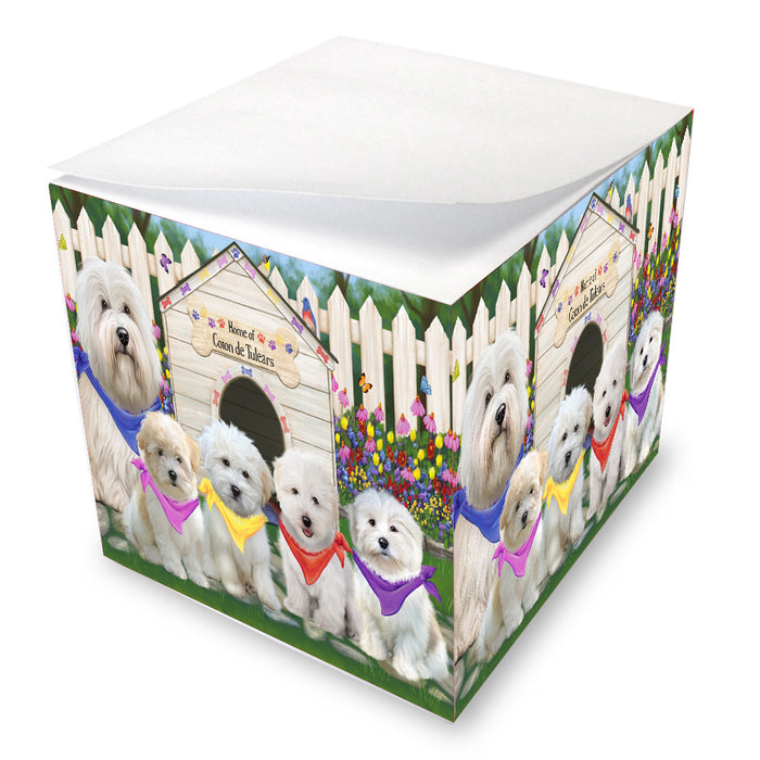 Spring Dog House Coton De Tulear Dogs Note Cube NOC-DOTD-A57562