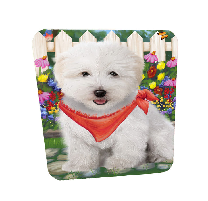 Spring Floral Coton De Tulear Dog Coasters Set of 4 CSTA58533
