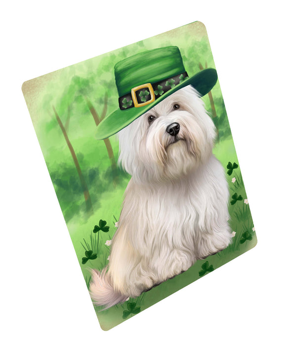St. Patrick's Day Coton De Tulear Dog Cutting Board - For Kitchen - Scratch & Stain Resistant - Designed To Stay In Place - Easy To Clean By Hand - Perfect for Chopping Meats, Vegetables, CA84114