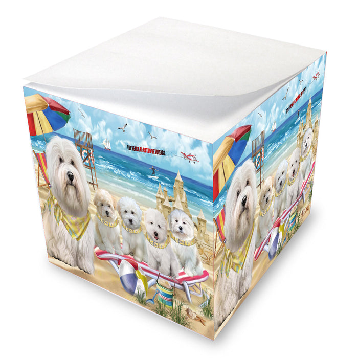 Pet Friendly Beach Coton de tulear Dogs Note Cube NOC-DOTD-A57134