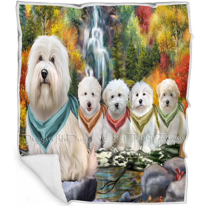 Scenic Waterfall Coton De Tulear Dogs Blanket BLNKT142551