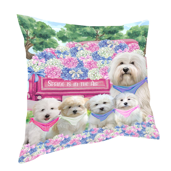 Coton De Tulear Pillow, Cushion Throw Pillows for Sofa Couch Bed, Explore a Variety of Designs, Custom, Personalized, Dog and Pet Lovers Gift