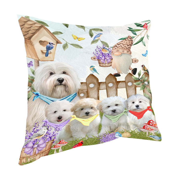 Coton De Tulear Pillow, Explore a Variety of Personalized Designs, Custom, Throw Pillows Cushion for Sofa Couch Bed, Dog Gift for Pet Lovers
