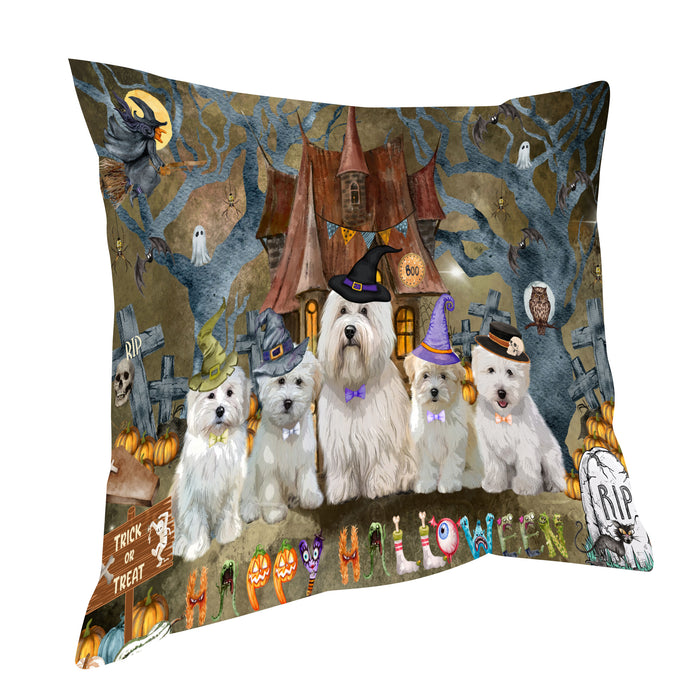 Coton De Tulear Throw Pillow: Explore a Variety of Designs, Custom, Cushion Pillows for Sofa Couch Bed, Personalized, Dog Lover's Gifts