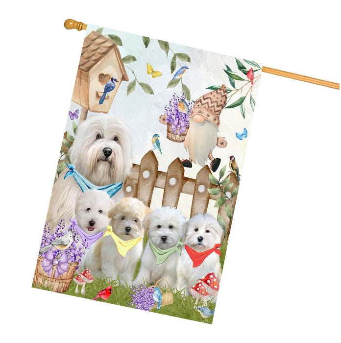 Coton De Tulear Dogs House Flag: Explore a Variety of Designs, Custom, Personalized, Weather Resistant, Double-Sided, Home Outside Yard Decor for Dog and Pet Lovers