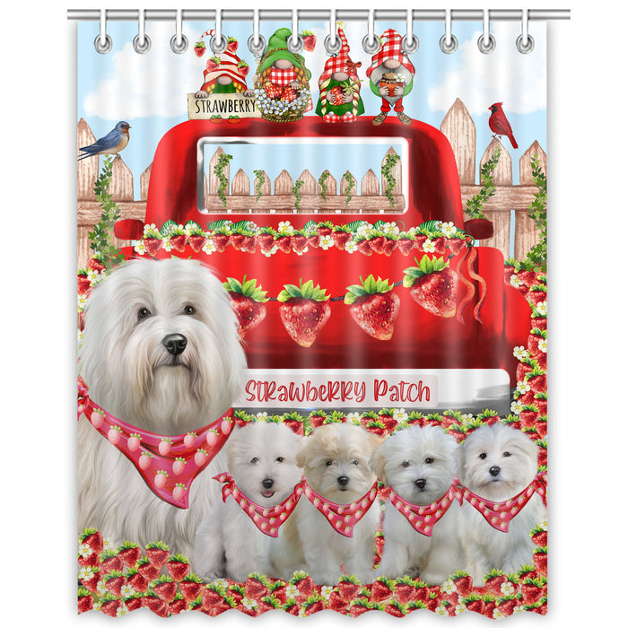 Coton De Tulear Shower Curtain: Explore a Variety of Designs, Personalized, Custom, Waterproof Bathtub Curtains for Bathroom Decor with Hooks, Pet Gift for Dog Lovers