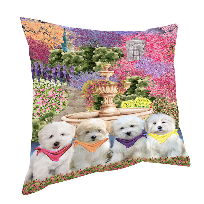 Coton De Tulear Throw Pillow: Explore a Variety of Designs, Cushion Pillows for Sofa Couch Bed, Personalized, Custom, Dog Lover's Gifts