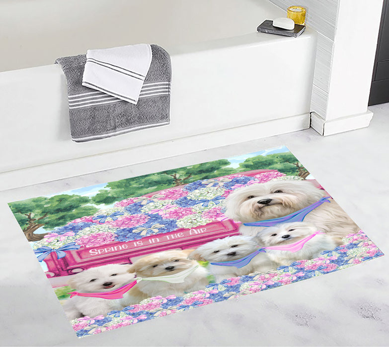 Coton De Tulear Bath Mat, Anti-Slip Bathroom Rug Mats, Explore a Variety of Designs, Custom, Personalized, Dog Gift for Pet Lovers