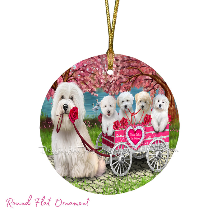 Mother's Day Gift Basket Coton De Tulear Dogs Blanket, Pillow, Coasters, Magnet, Coffee Mug and Ornament