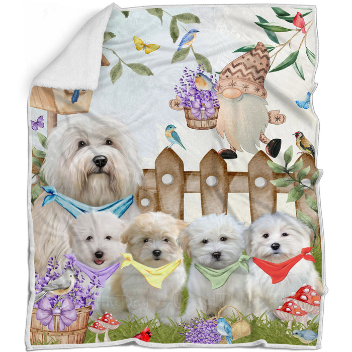 Coton De Tulear Bed Blanket, Explore a Variety of Designs, Personalized, Throw Sherpa, Fleece and Woven, Custom, Soft and Cozy, Dog Gift for Pet Lovers