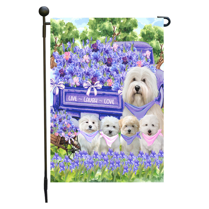 Coton De Tulear Dogs Garden Flag for Dog and Pet Lovers, Explore a Variety of Designs, Custom, Personalized, Weather Resistant, Double-Sided, Outdoor Garden Yard Decoration