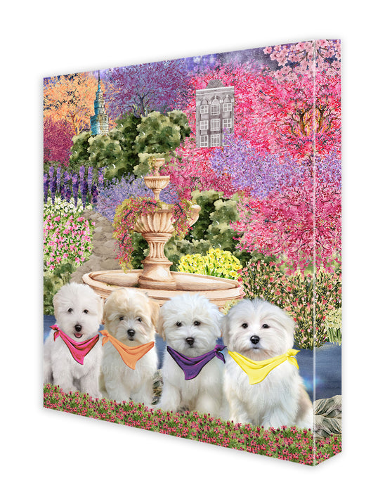 Coton De Tulear Wall Art Canvas, Explore a Variety of Designs, Custom Digital Painting, Personalized, Ready to Hang Room Decor, Dog Gift for Pet Lovers