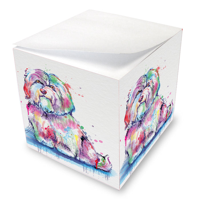 Watercolor Coton De Tulear Dog Note Cube NOC-DOTD-A56910