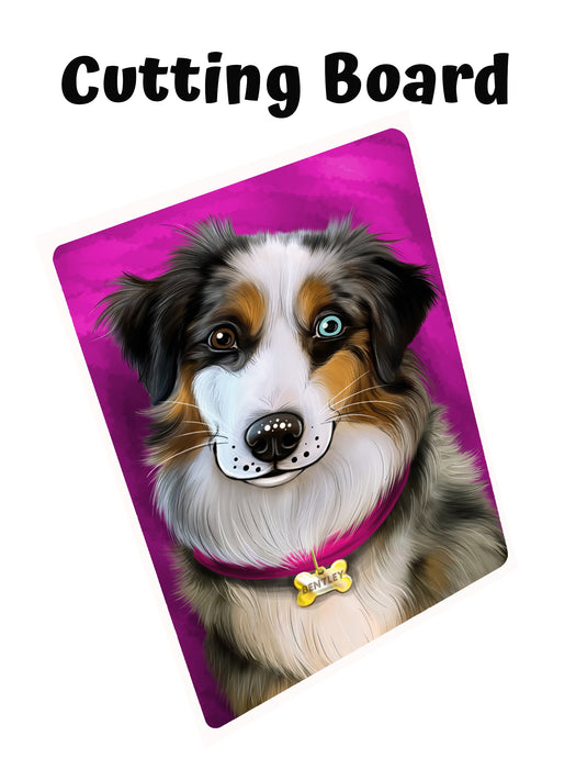 Add Your PERSONALIZED PET Painting Portrait on Tempered Cutting Board