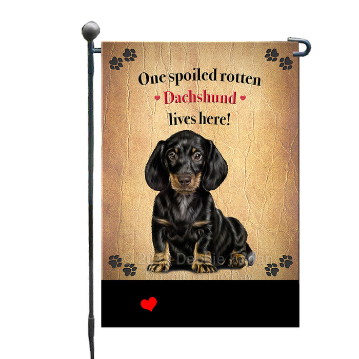 Personalized Spoiled Rotten Dachschund Dog GFLG-DOTD-A63186