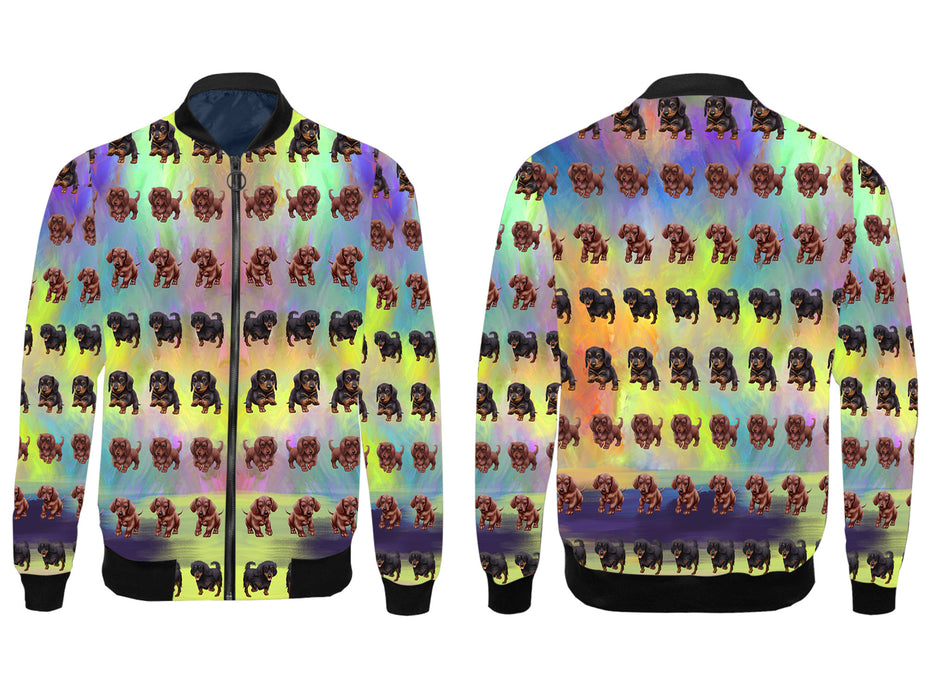 Paradise Wave Dachshund Dogs All Over Print Wome's Jacket