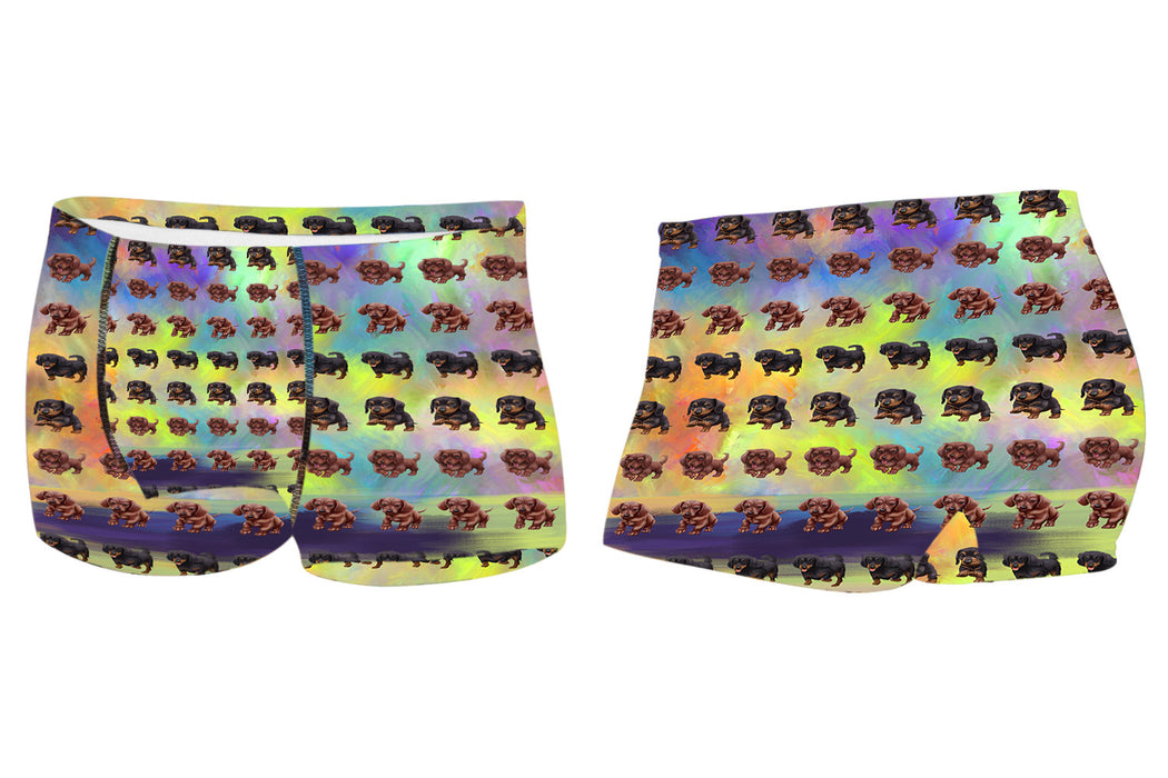 Paradise Wave Dachshund DogsMen's All Over Print Boxer Briefs