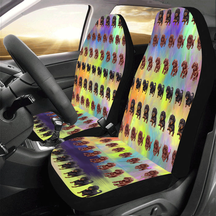 Paradise Wave Dachshund Dogs Car Seat Covers (Set of 2)