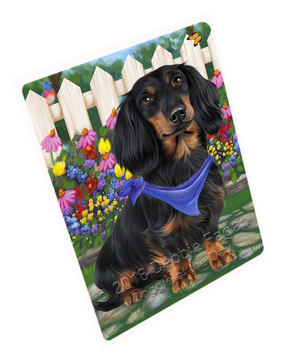 Spring Floral Dachshund Dog Large Refrigerator / Dishwasher Magnet RMAG58740