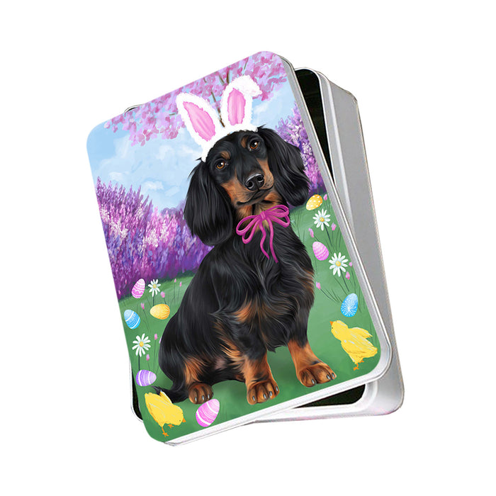 Dachshund Dog Easter Holiday Photo Storage Tin PITN49119