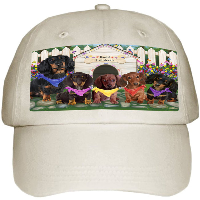 Spring Dog House Dachshunds Dog Ball Hat Cap HAT53238