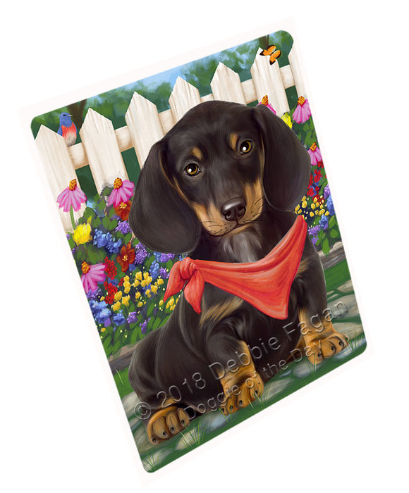 Spring Floral Dachshund Dog Large Refrigerator / Dishwasher Magnet RMAG58752