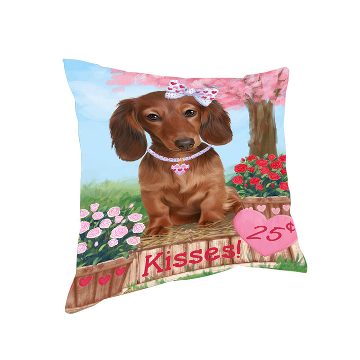 Rosie 25 Cent Kisses Dachshund Dog Pillow PIL71988