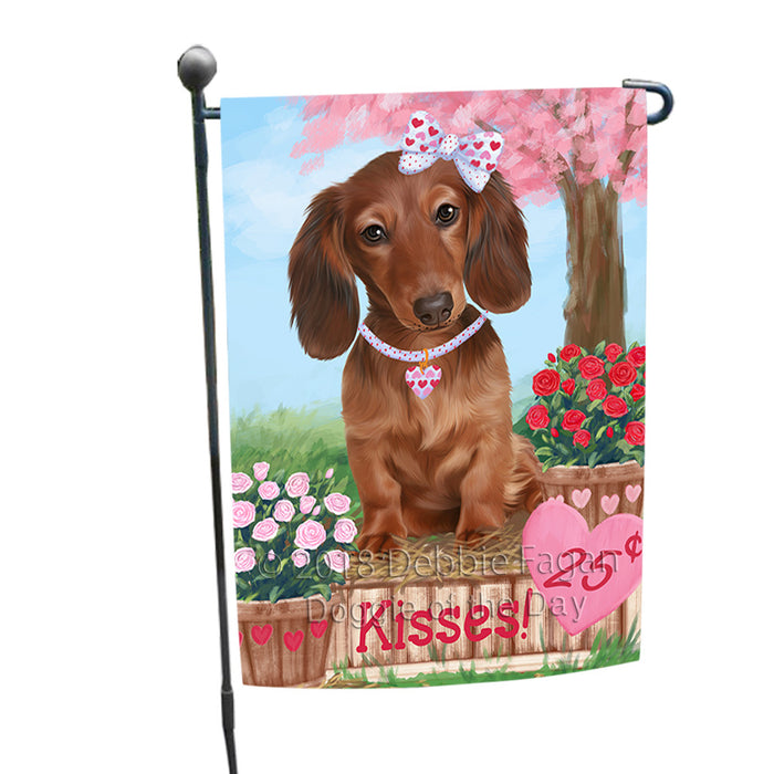 Rosie 25 Cent Kisses Dachshund Dog Garden Flag GFLG56313