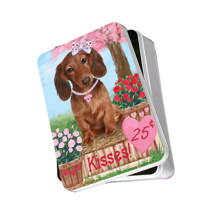 Rosie 25 Cent Kisses Dachshund Dog Photo Storage Tin PITN55708