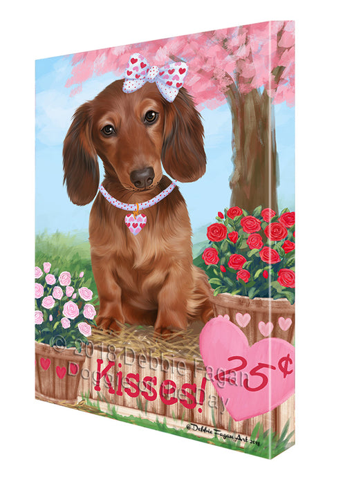Rosie 25 Cent Kisses Dachshund Dog Canvas Print Wall Art Décor CVS124109